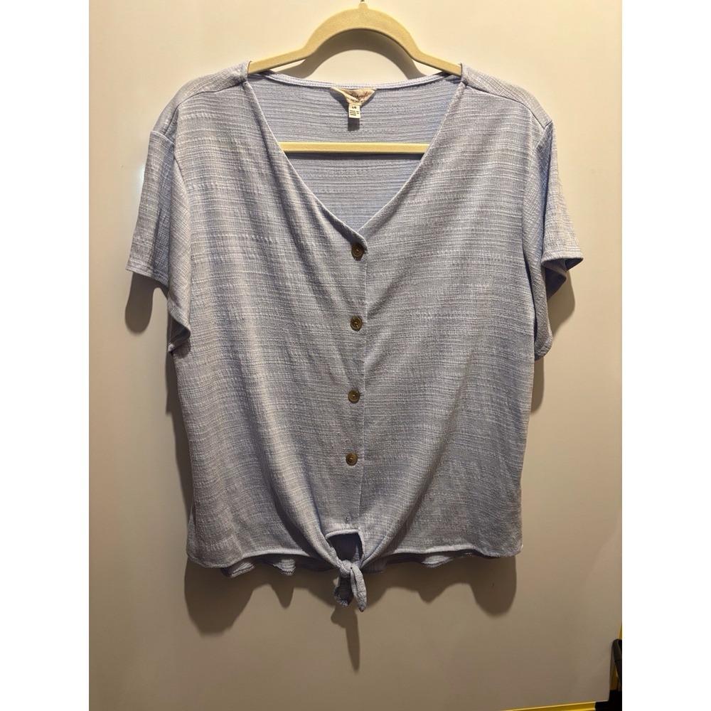 Weatherproof Vintage Blue Ladies Size Large Pit To Pit 20"‎ Length 24"